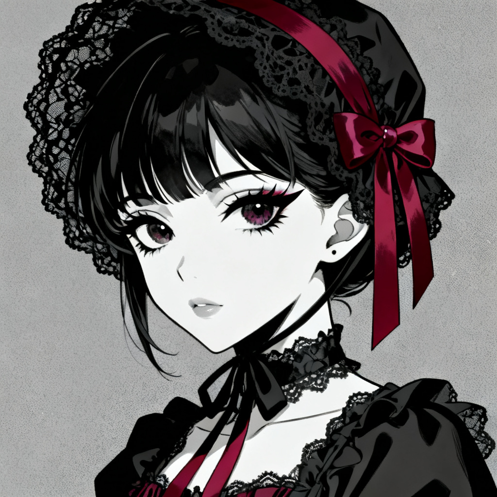 Goth lolita girl OC avatar