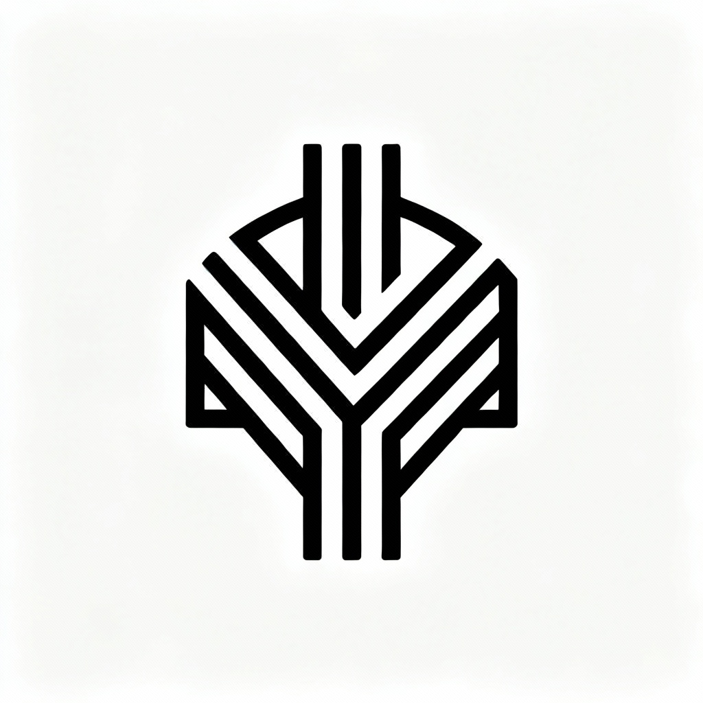 AI Minimal Crown Logo Vector