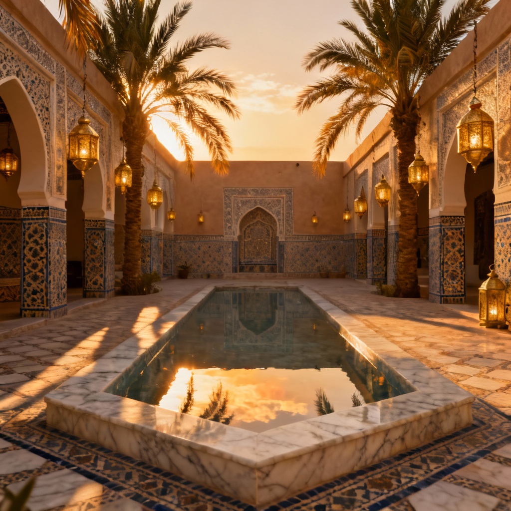 AI Exotic Luxury Desert Oasis