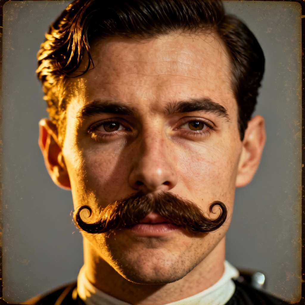 Mustache Portrait Free Add Mustache To Photo Online | AI Mustache Filter