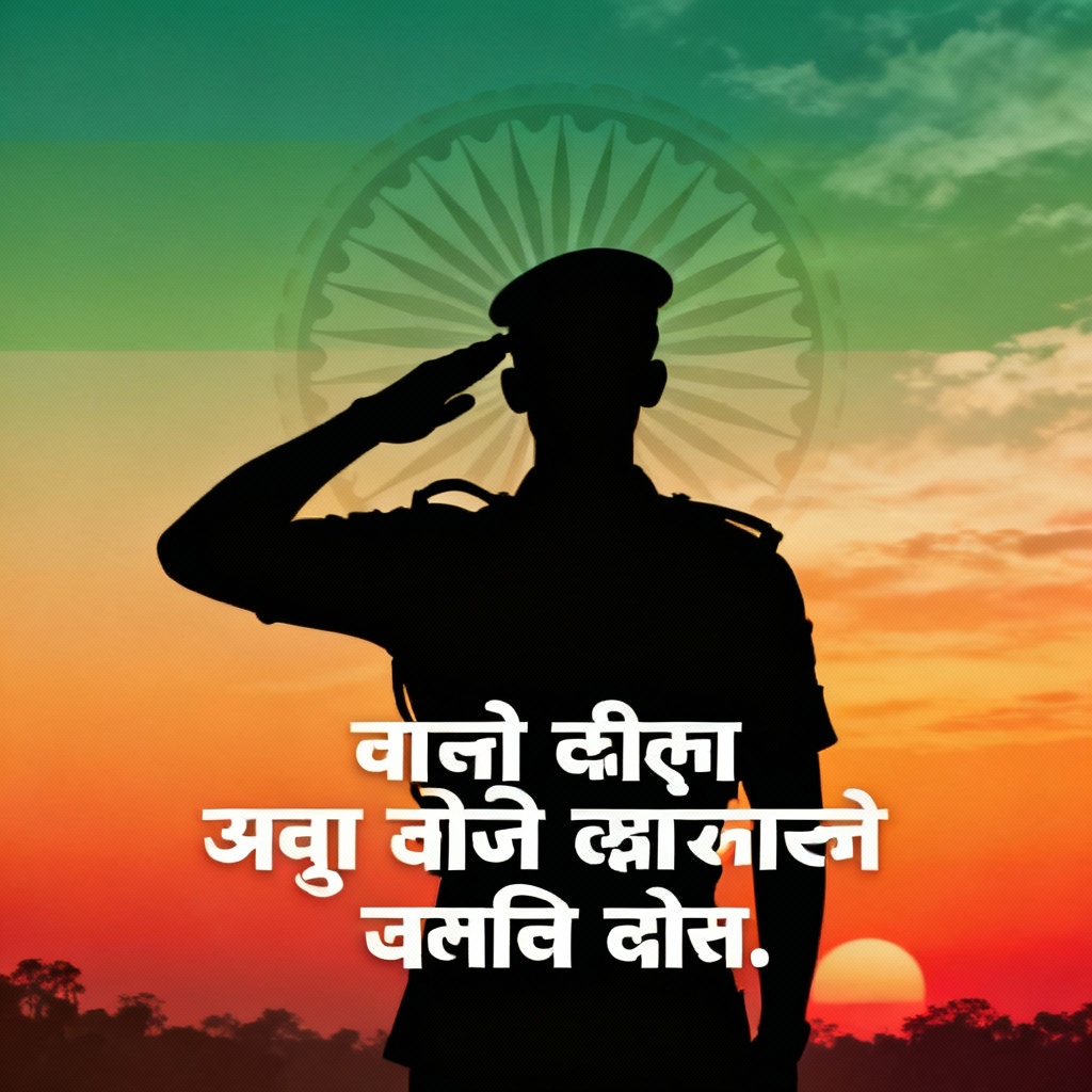 AI Patriotic Soldier Republic Day Graphic