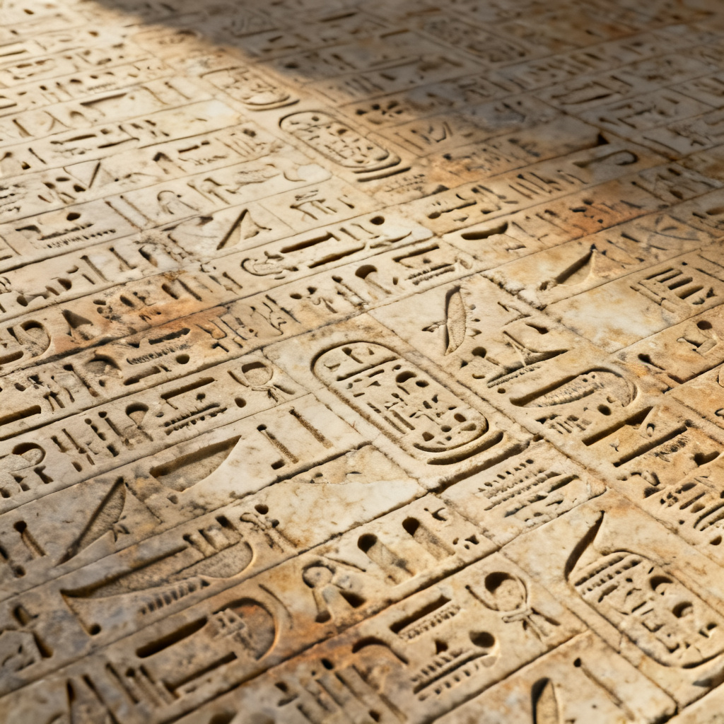 AI seamless ancient Egyptian hieroglyph texture