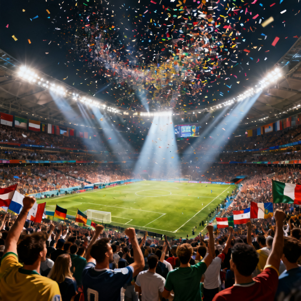 AI fifa-worldcup stadium celebration poster