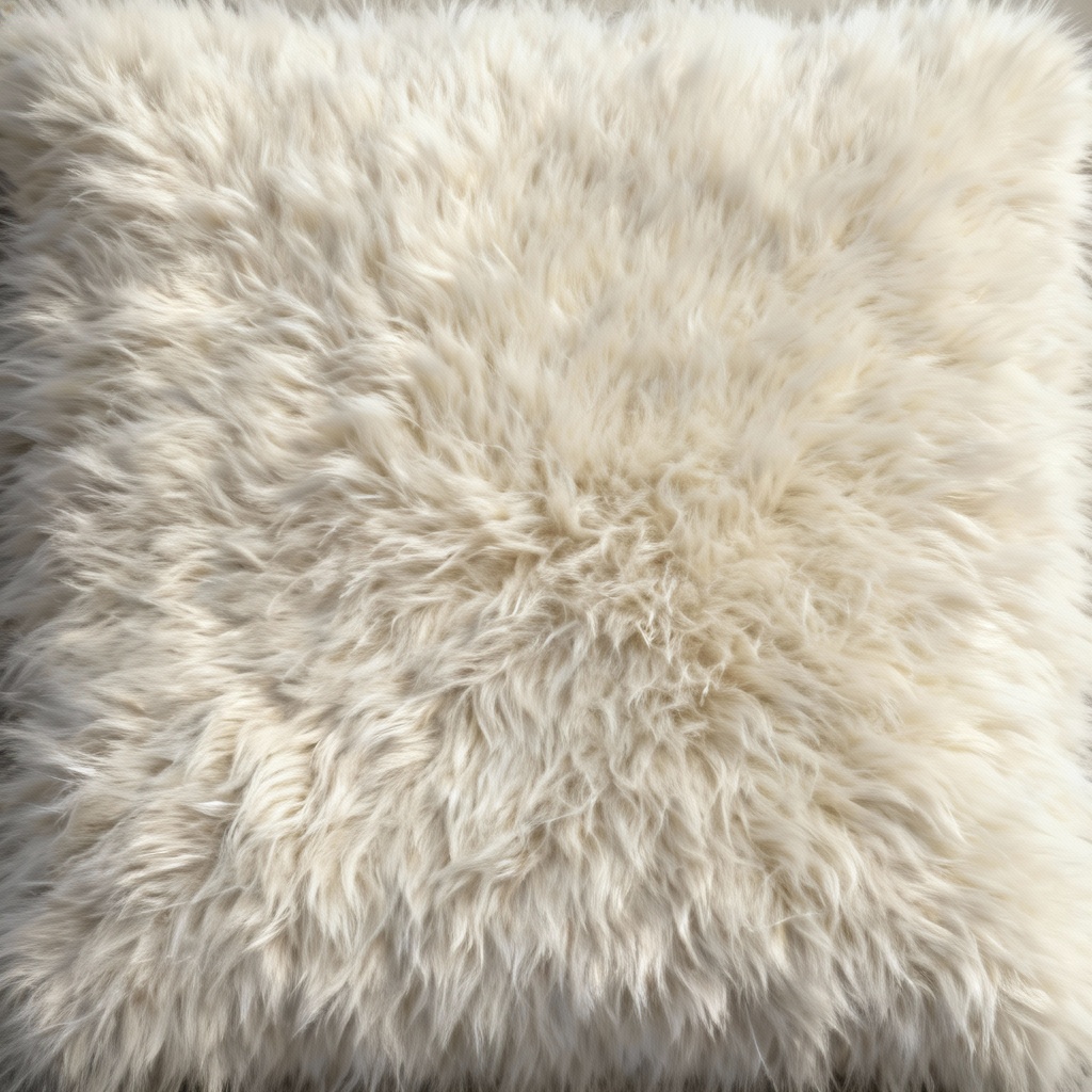 AI seamless shaggy faux fur texture swatch