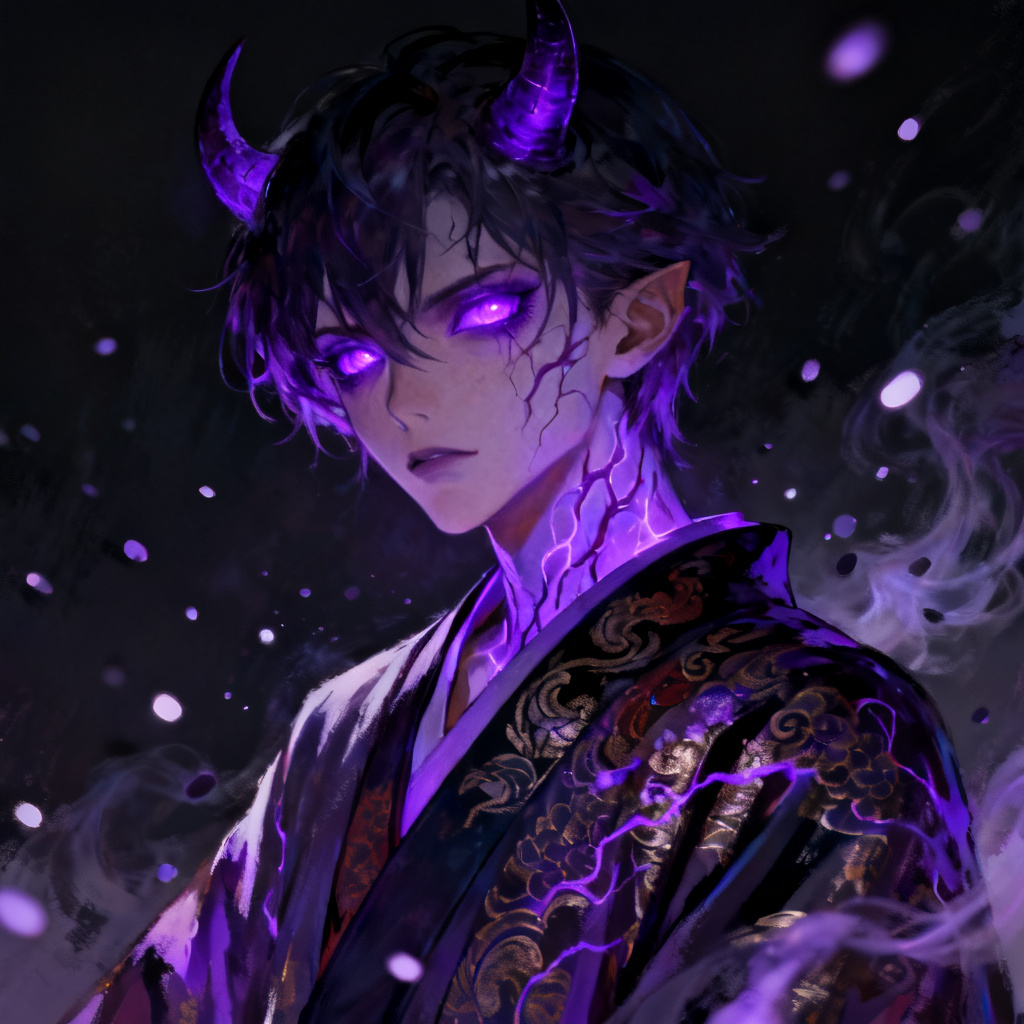 AI KNY Demon OC Portrait