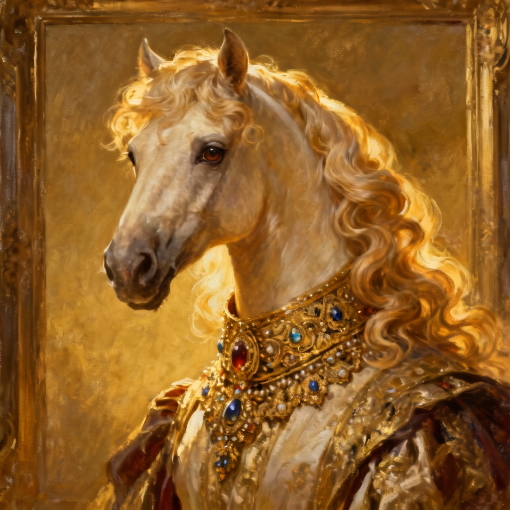 MLP AI generator royal gala pony portrait
