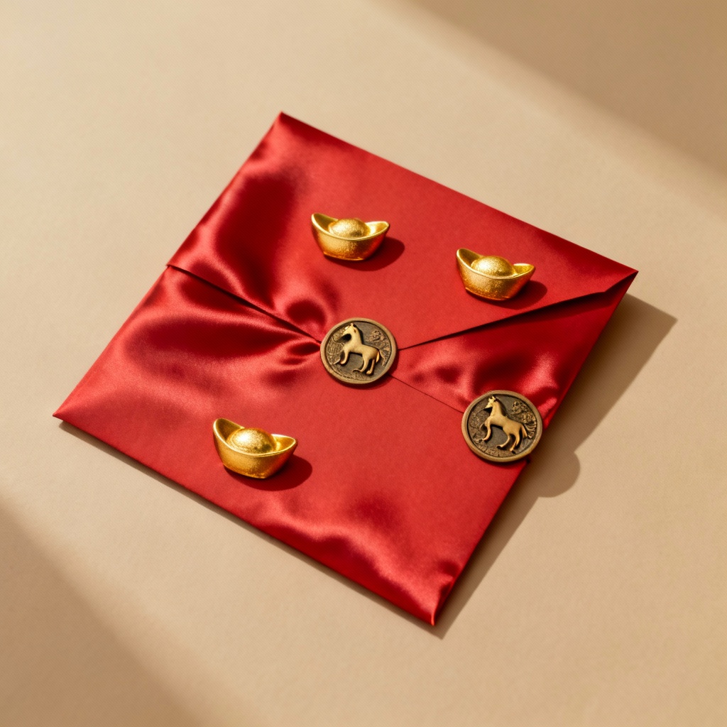 AI Red Envelope Hongbao Mockup