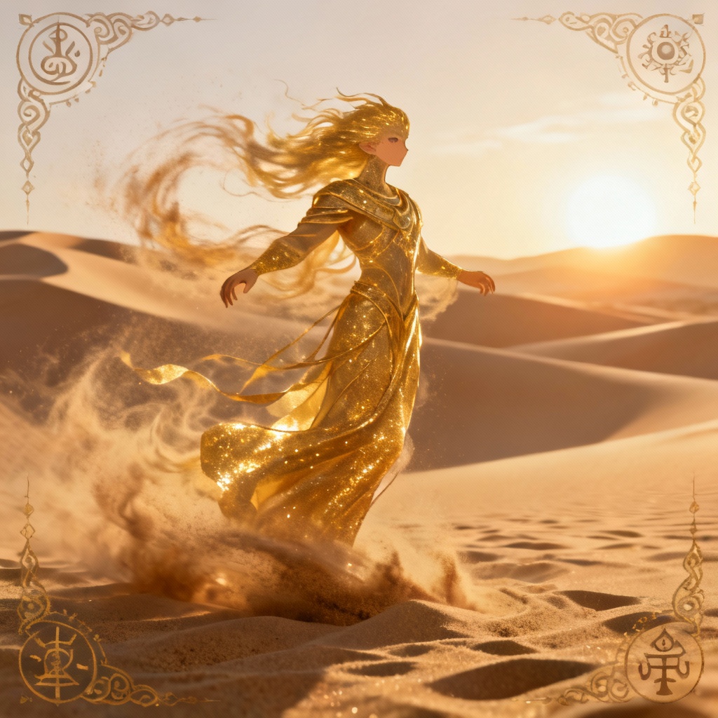 AI Desert Sun Djinn Spirit