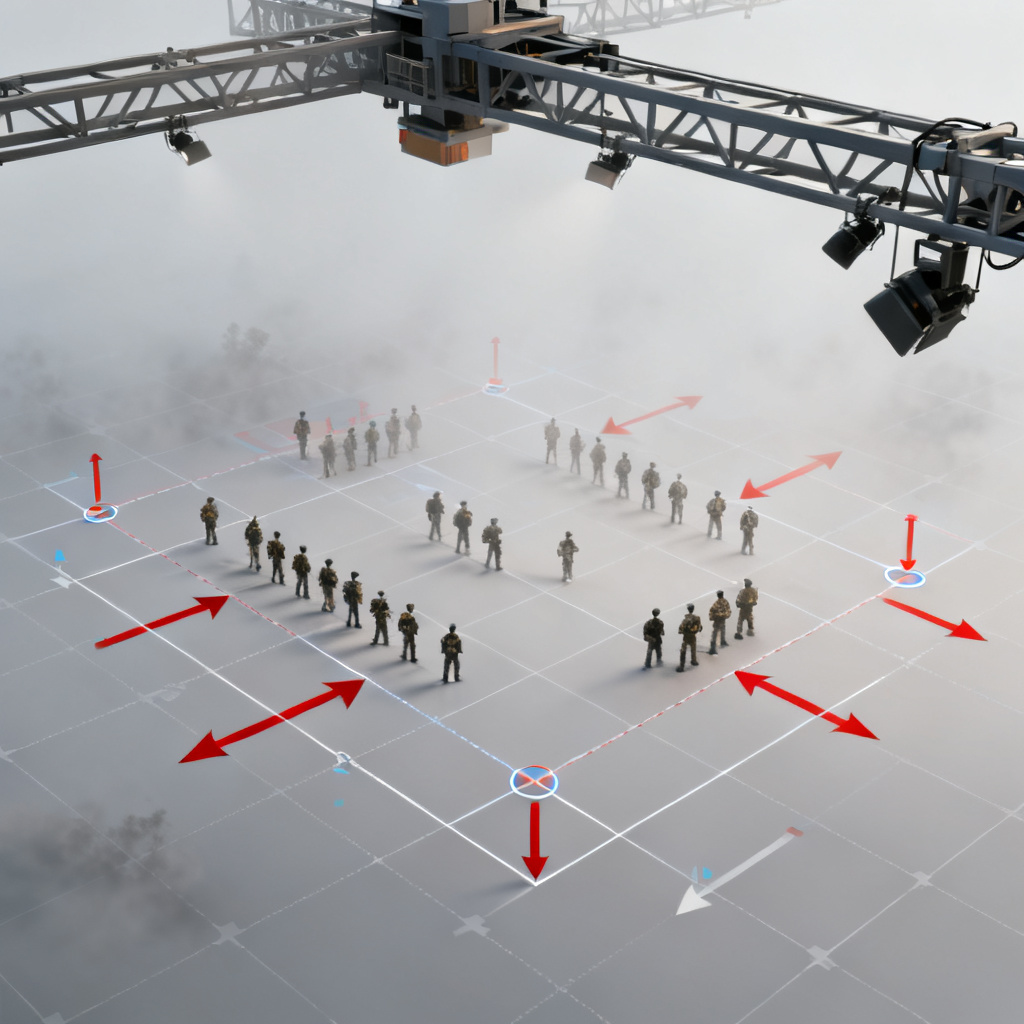 AI tactical top-down stadium camera