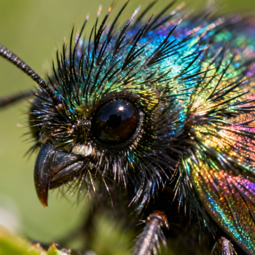 AI Wildlife Feather Macro Zoom