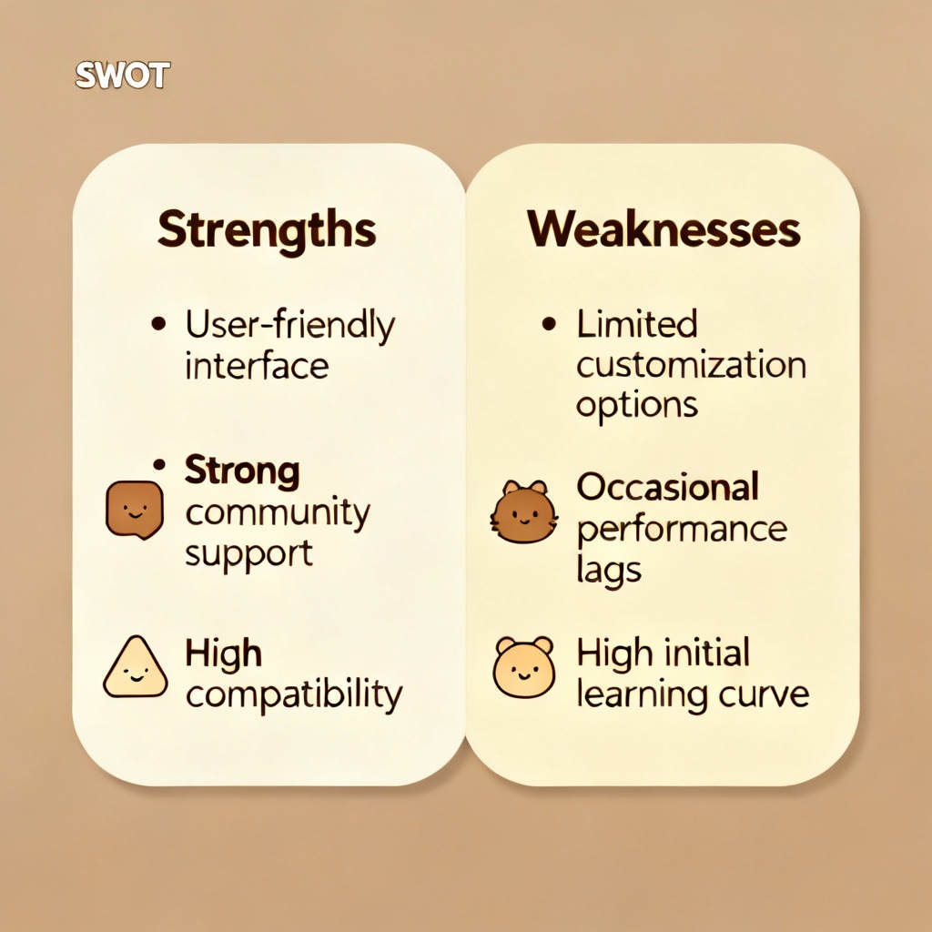 AI Strengths and Weaknesses Card