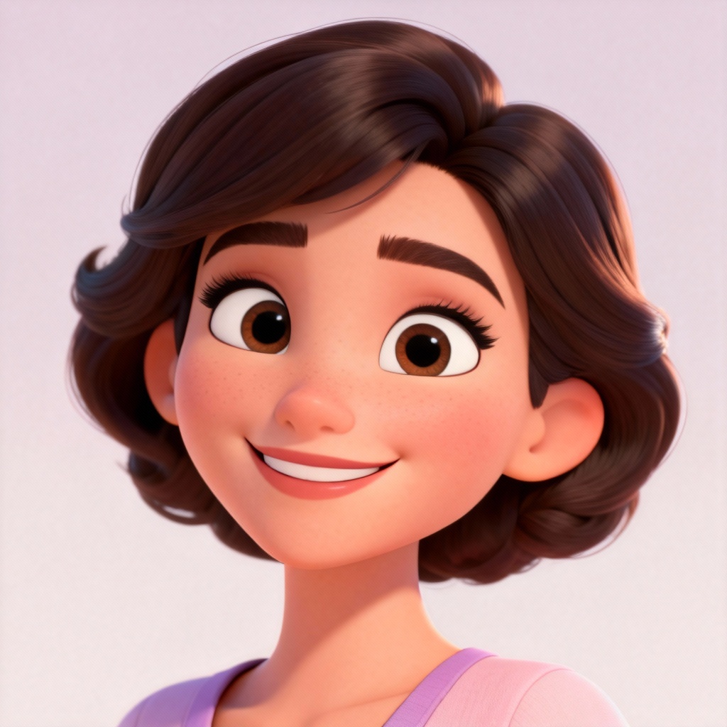 AI animated film actress with stylized look