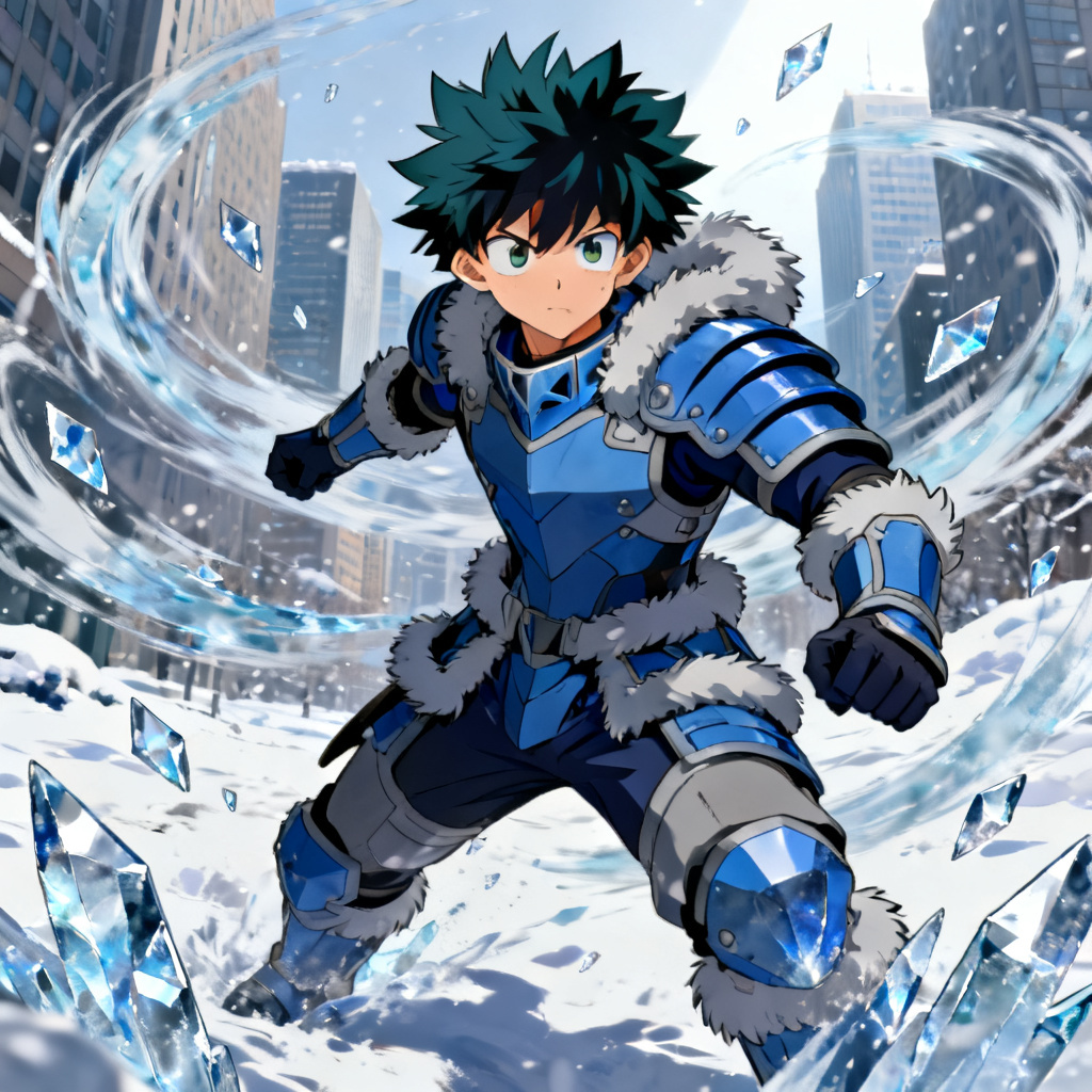 AI MHA OC Ice and Wind Hybrid Quirk