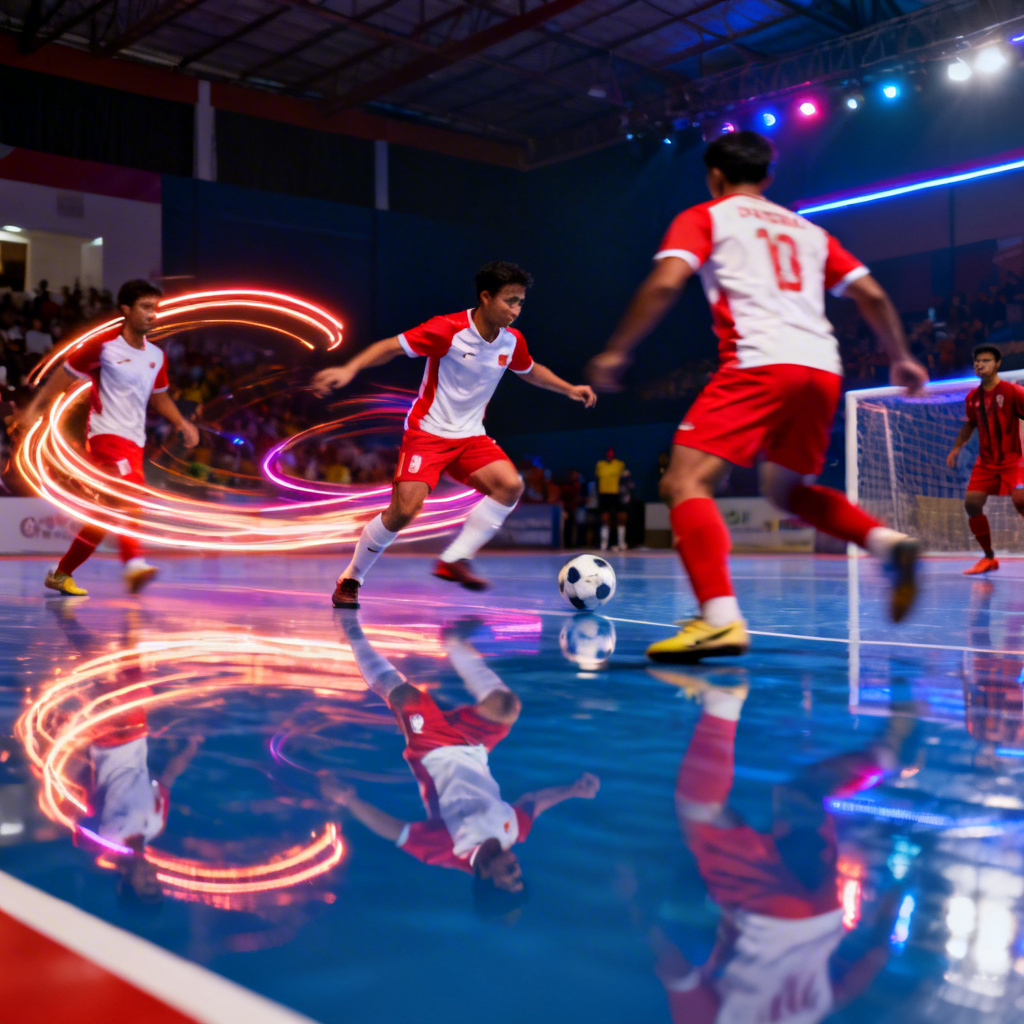 AI Indonesian futsal action image