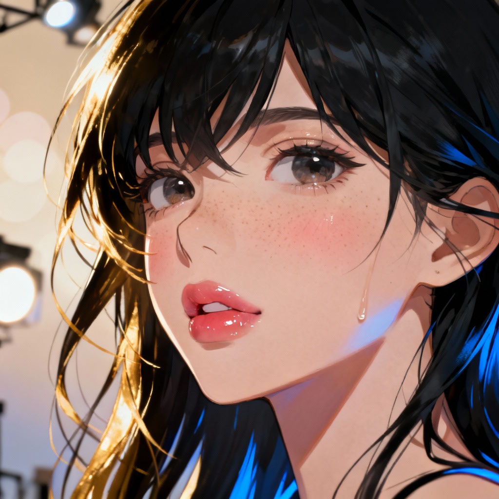 AI bishoujo studio glamour portrait