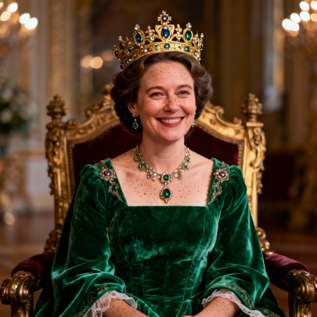 AI Mom to Queen regal portrait