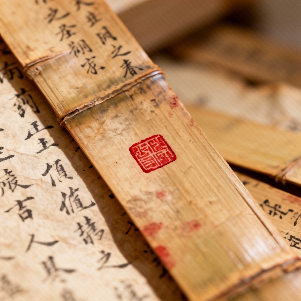 AI small seal script bamboo slips