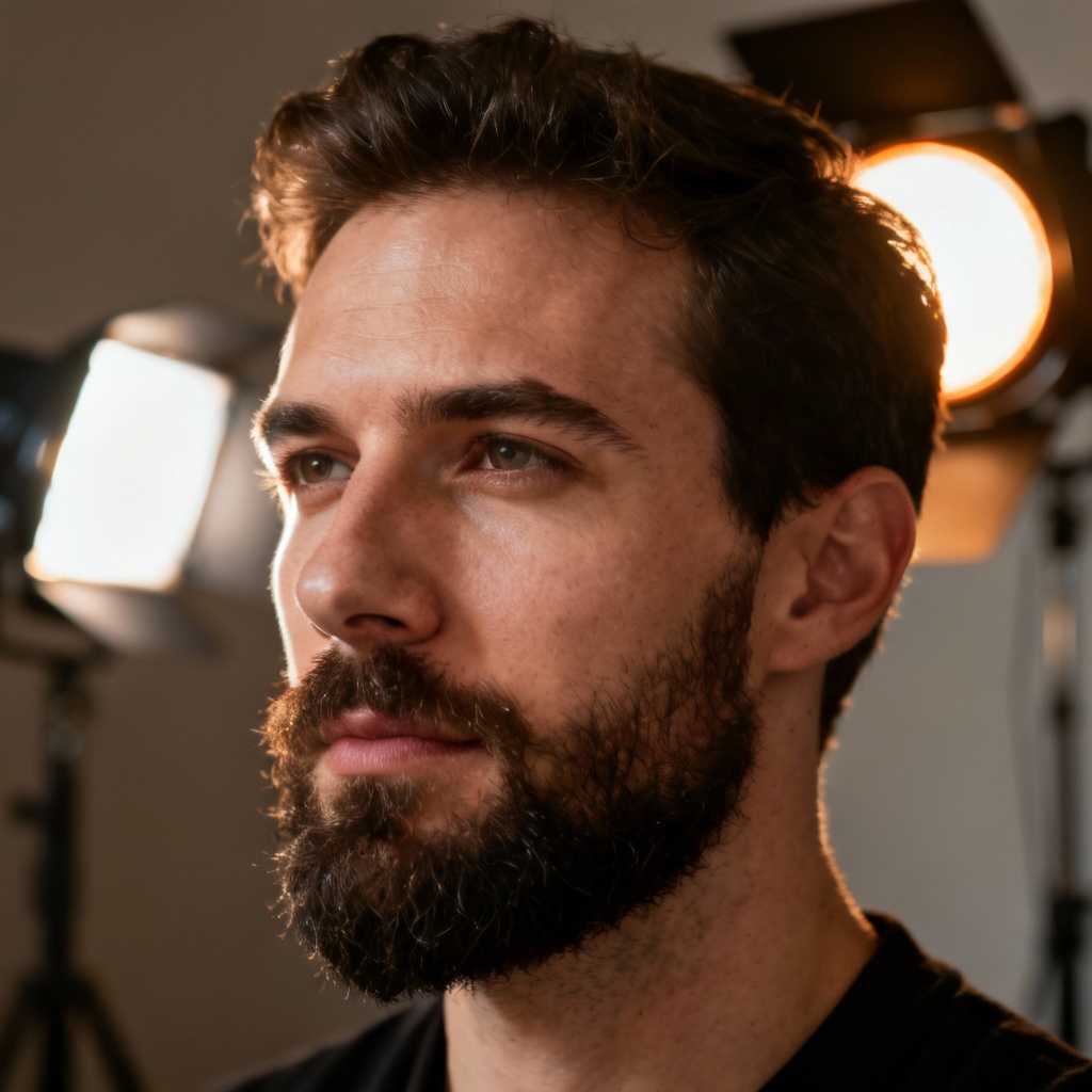 AI Soft Studio Male Portrait