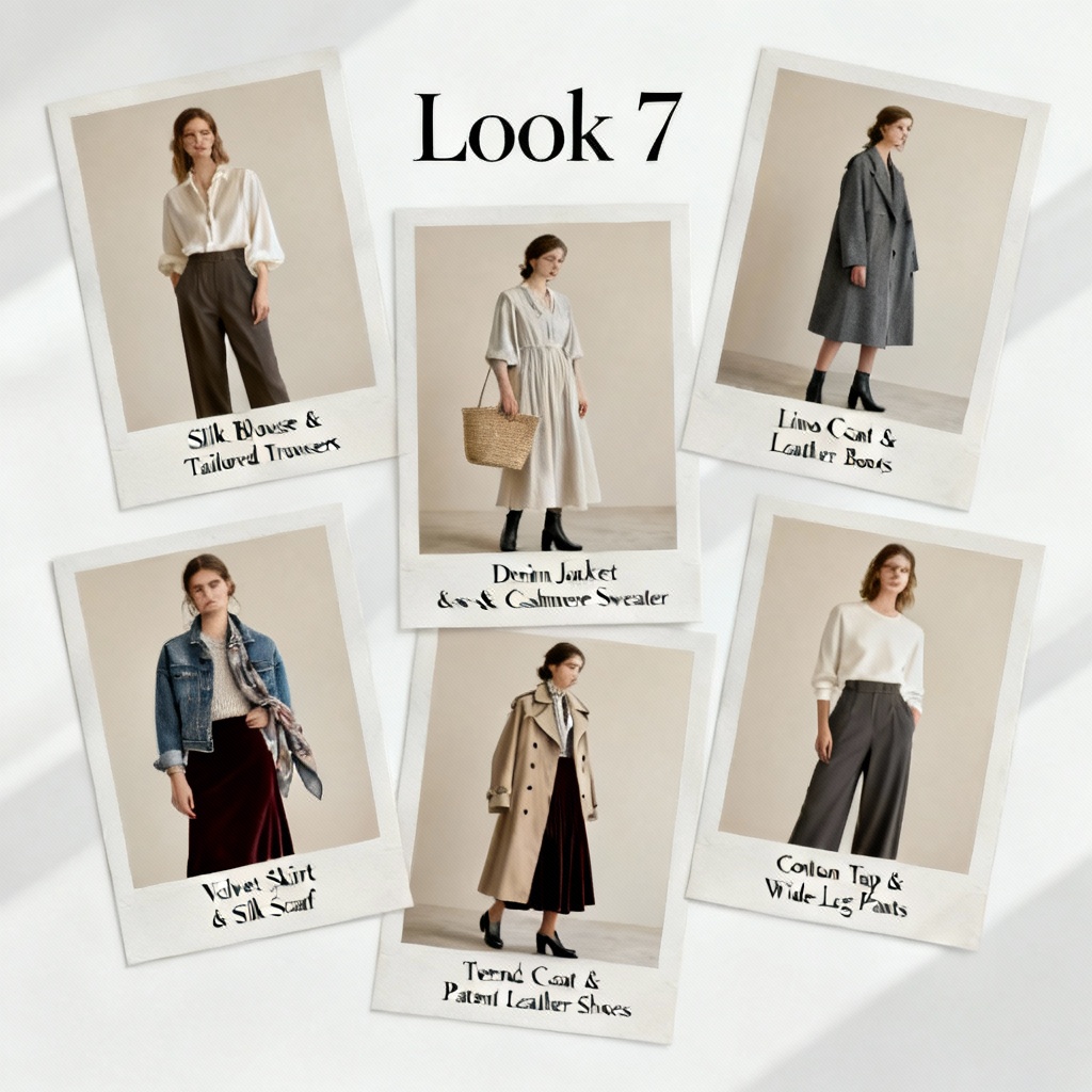 Fashion lookbook carousel with editorial photography