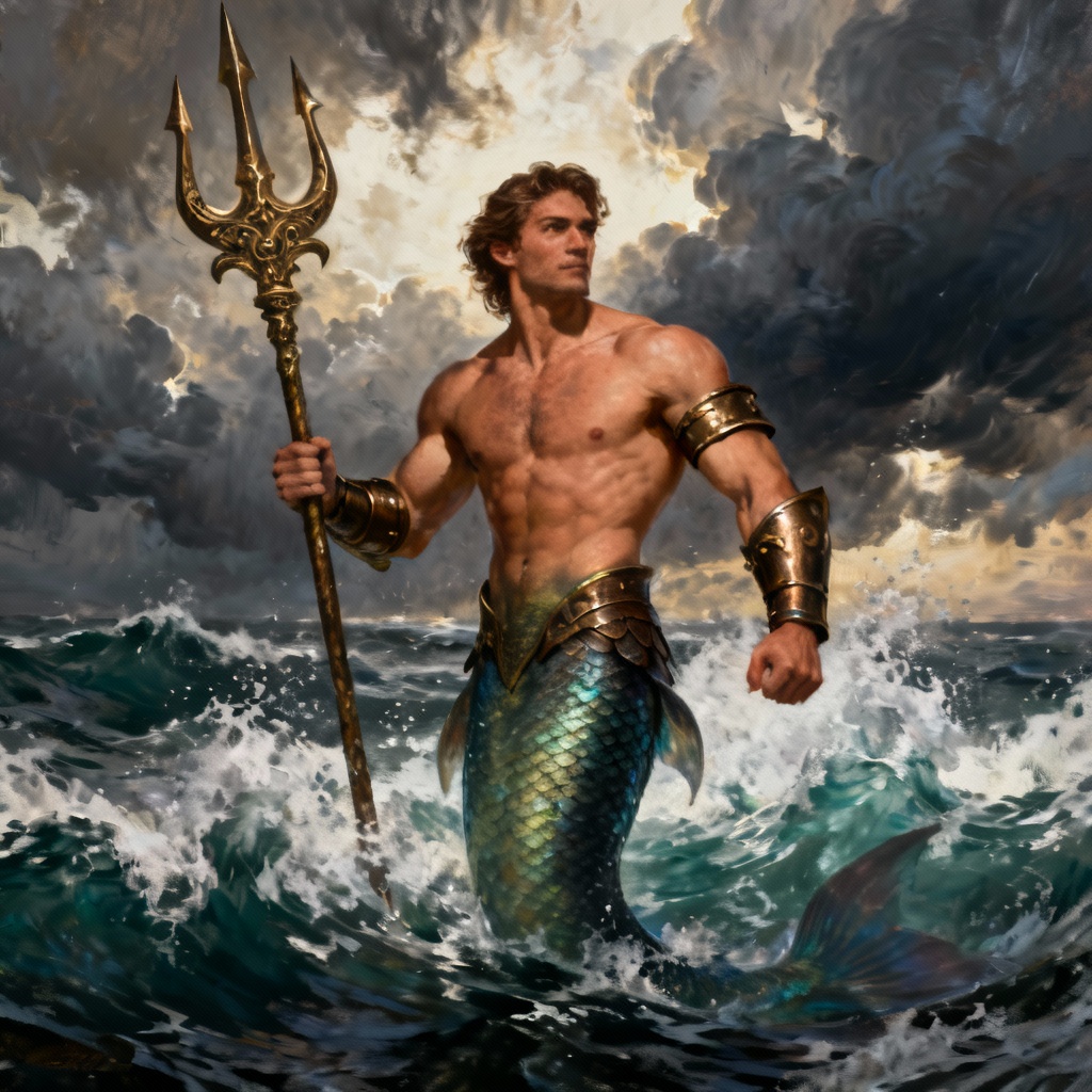 AI Triton Warrior Merman