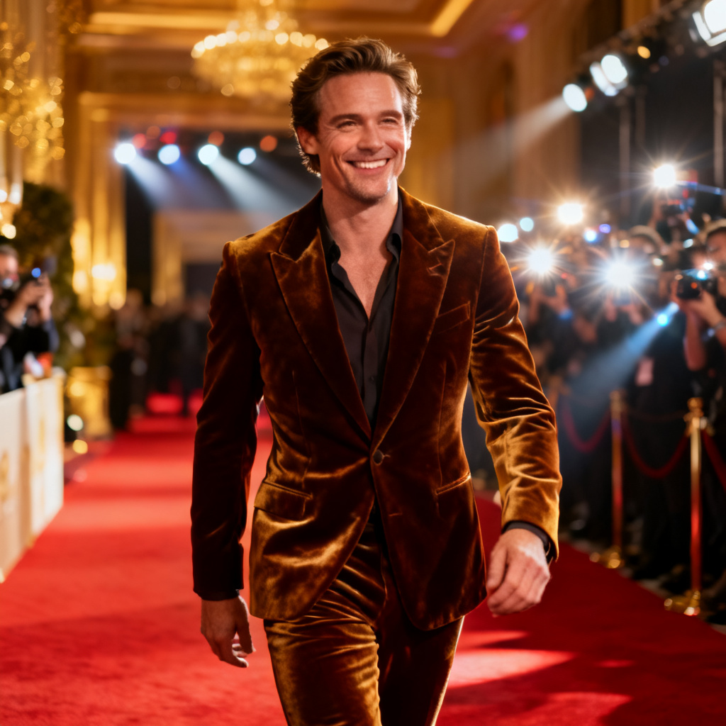 AI red carpet movie star portrait