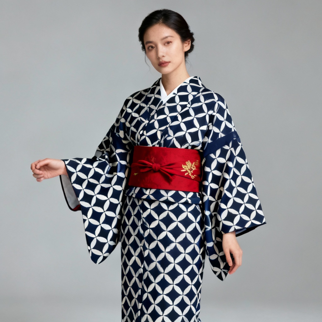 AI Japanese Attire Generator modern kimono portrait