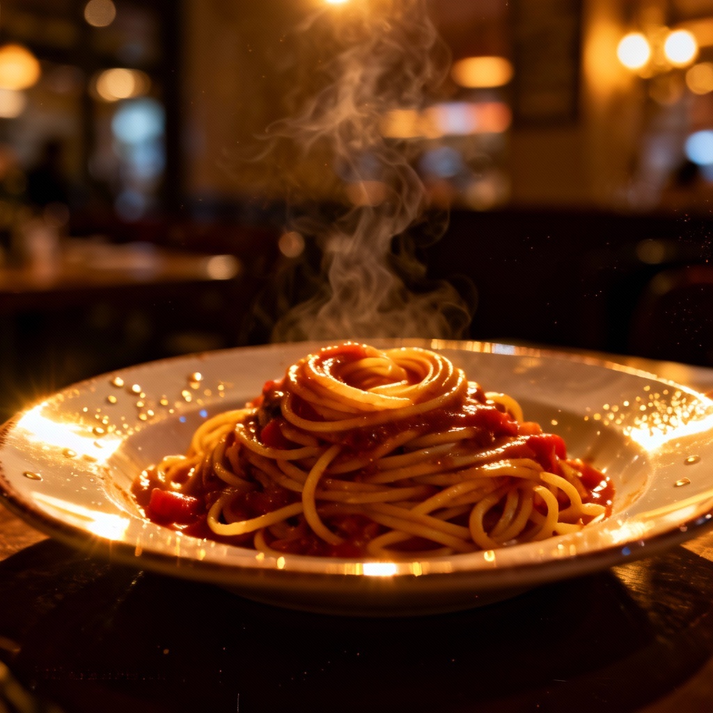 AI brighten food photo with natural tones