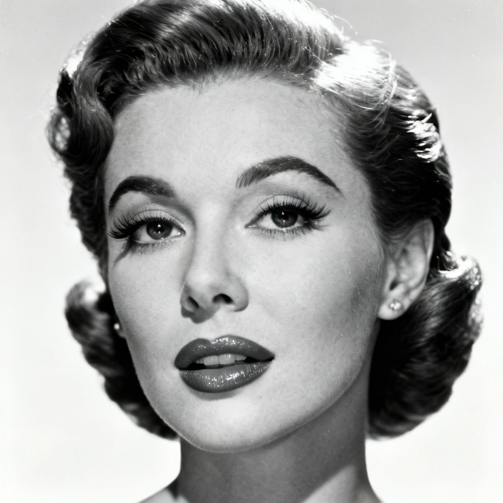 AI retro Hollywood headshot with classic charisma
