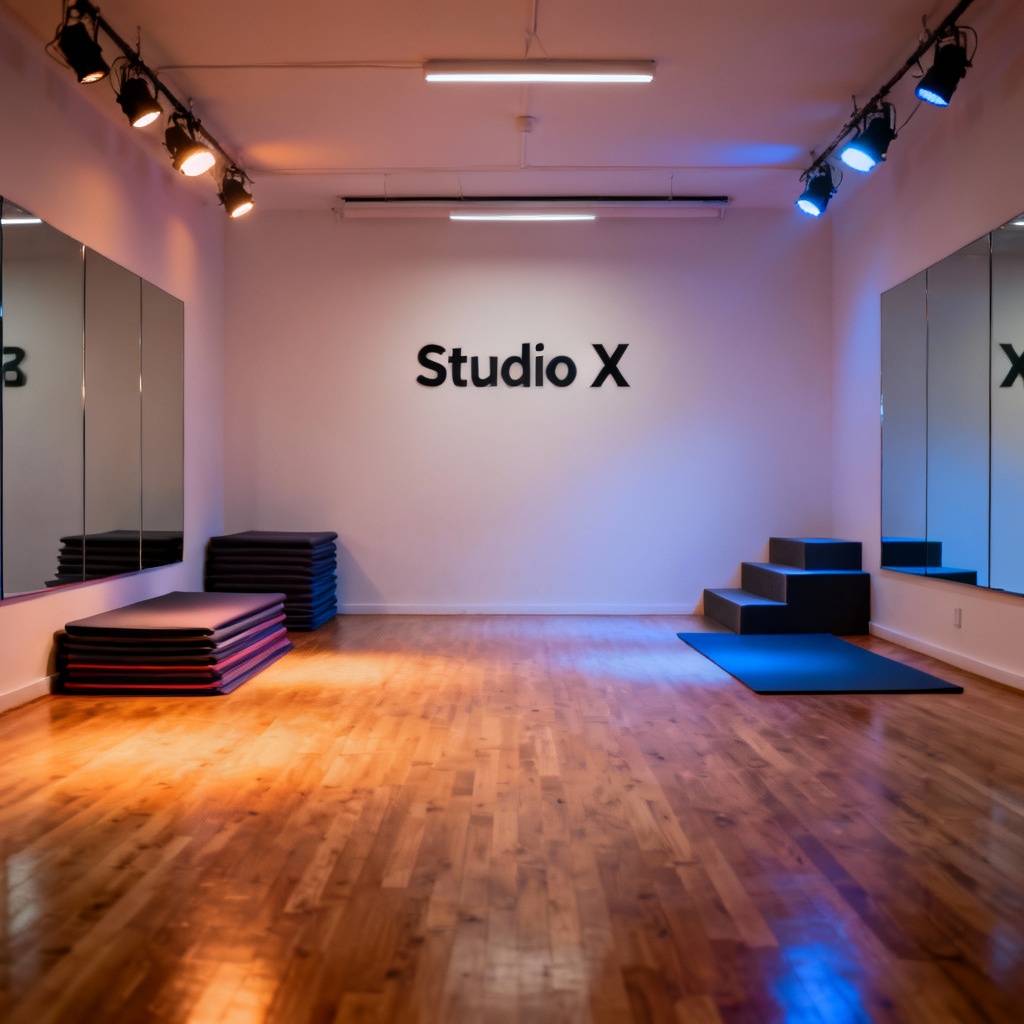 Multipurpose group studio for yoga and HIIT