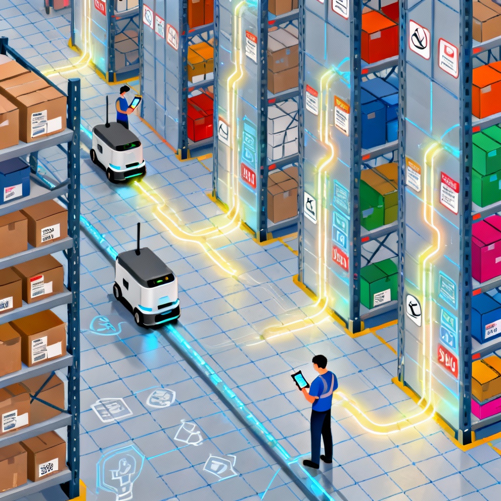 AI Warehouse Picking Optimization Visualization