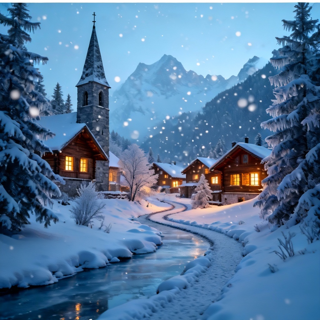 Free AI Snowy Village Generator Online | Create Winter Scenes