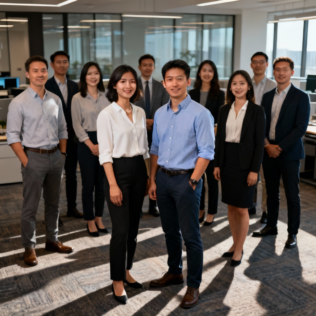 Add coworkers into office team portrait