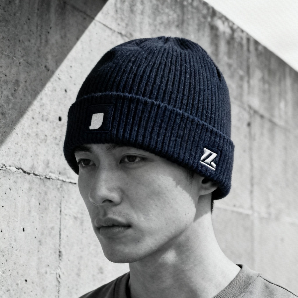 AI fisherman watch cap mockup