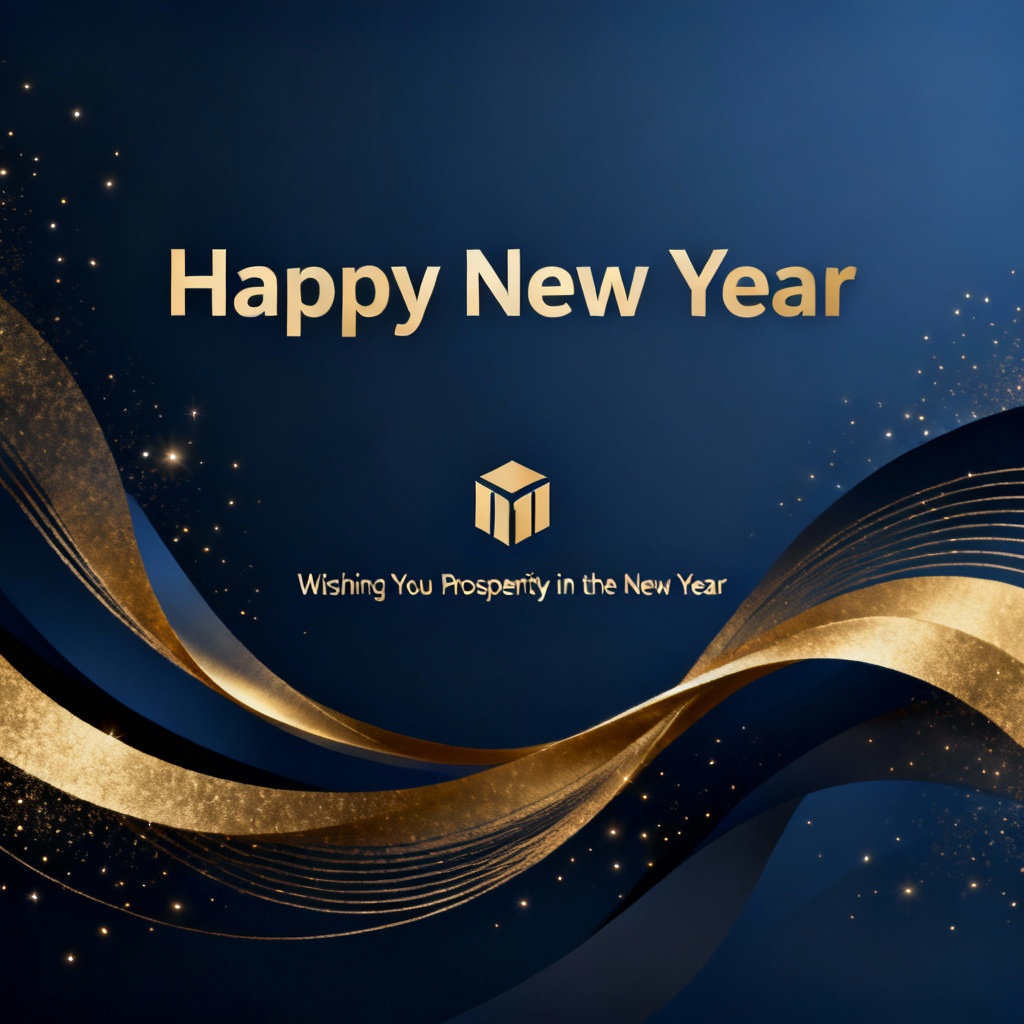AI professional New Year business email header