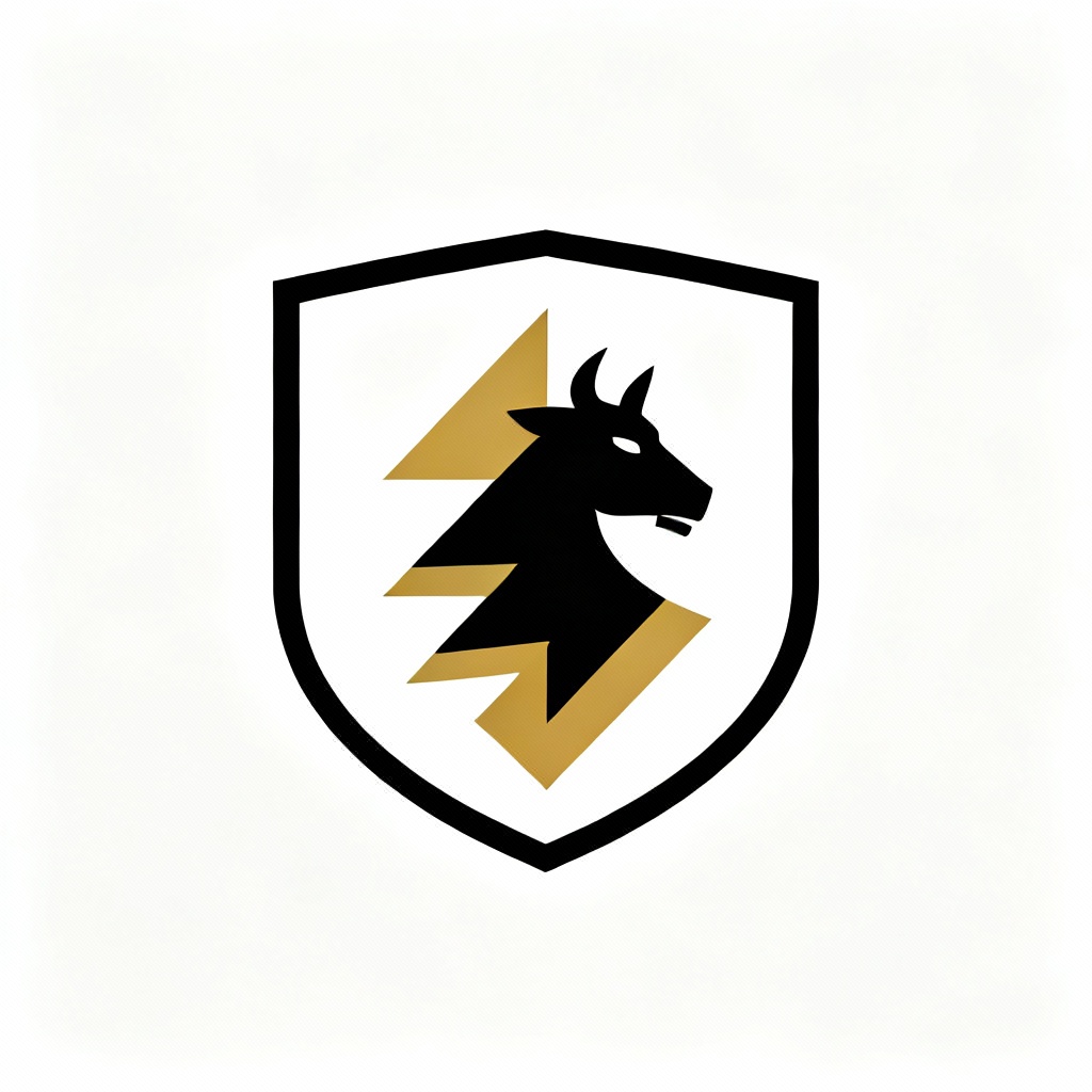 AI Minimal Modern Crest Logo