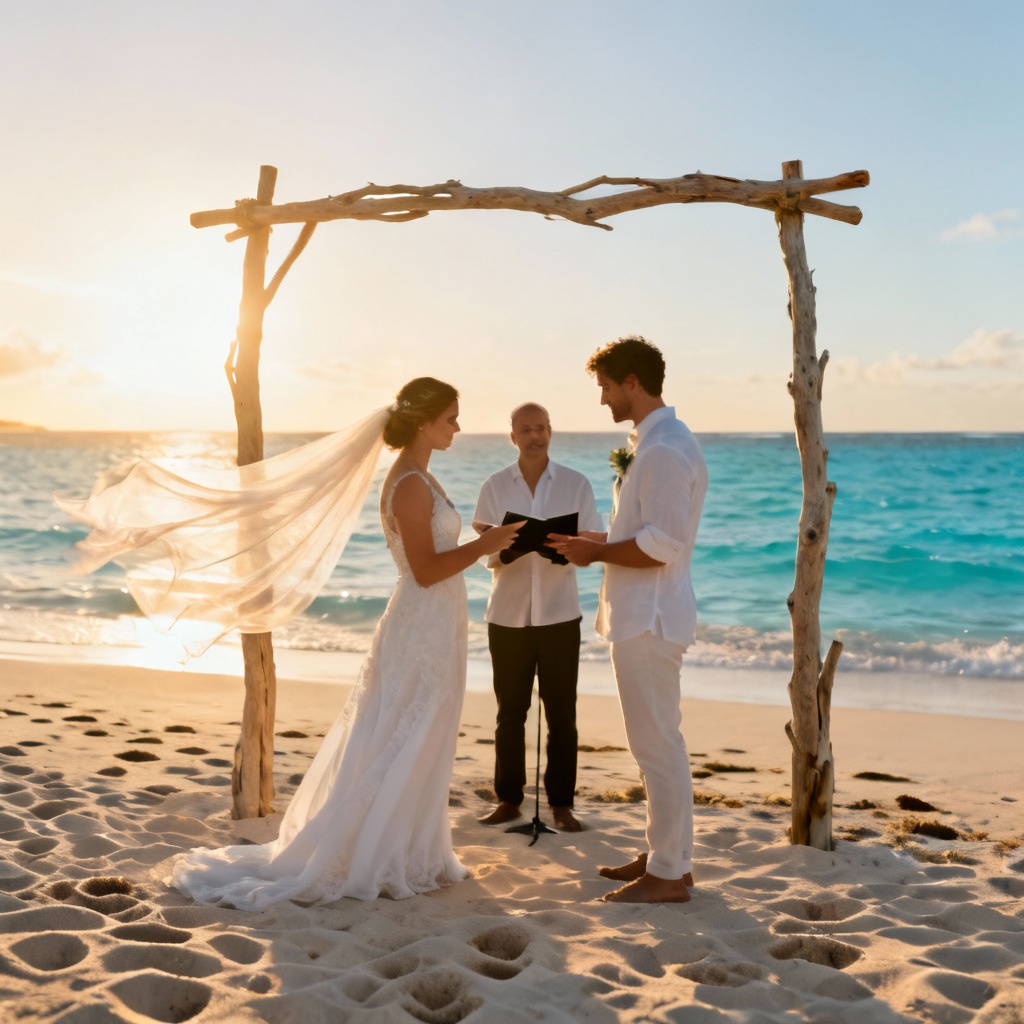 AI Beach Destination Wedding Vows