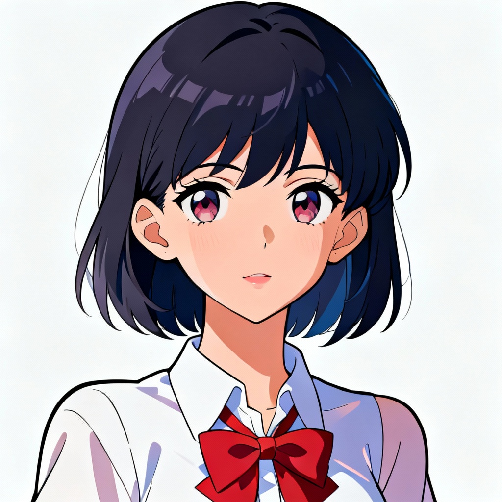 AI high resolution anime character upscale clean lines
