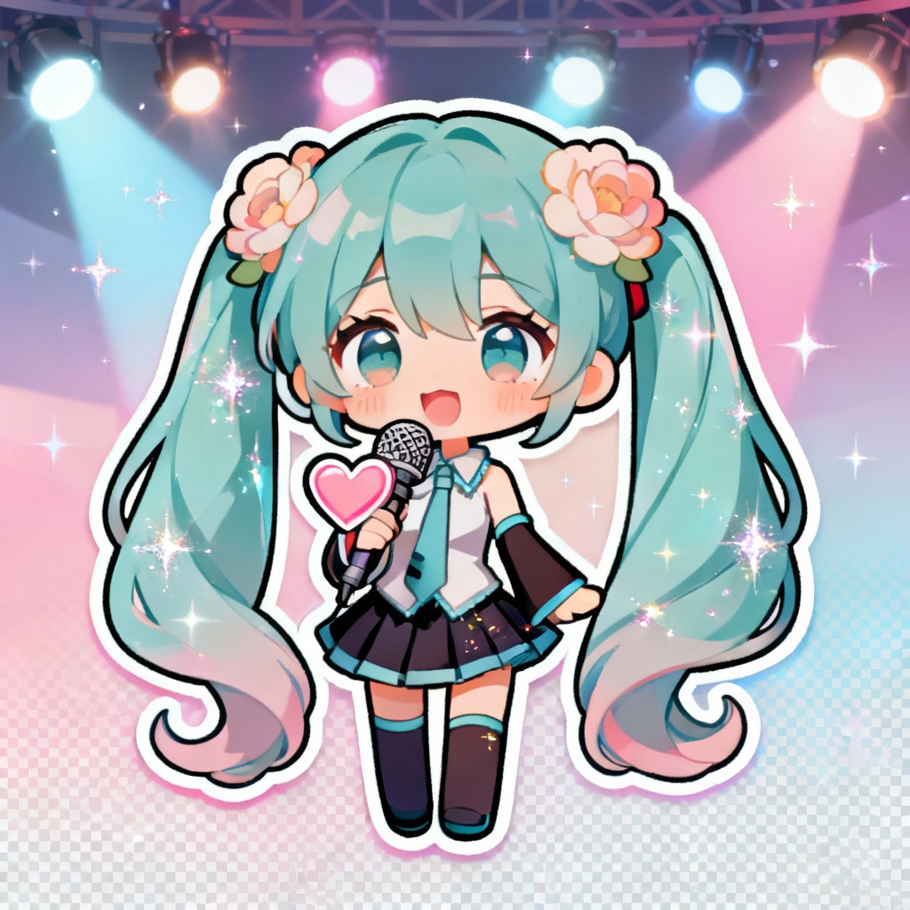 Magical idol VTuber avatar with pastel stage vibes