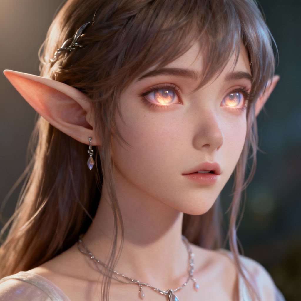 AI anime to real elf portrait