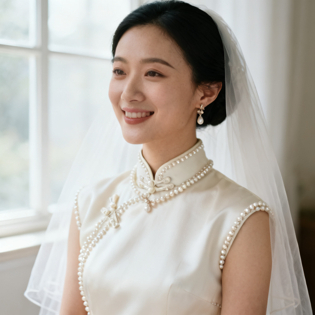 AI Bridal Qipao Portrait