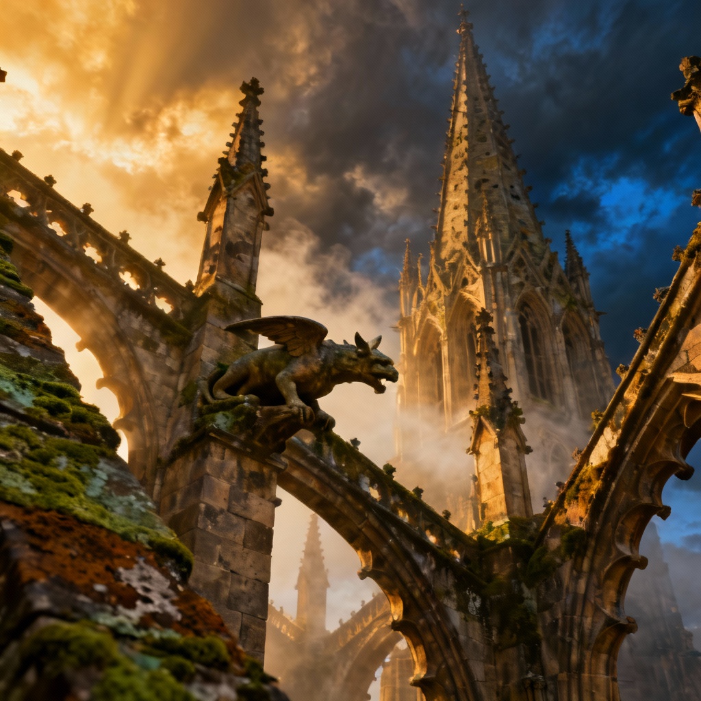 AI Neo Gothic Cathedral Spire
