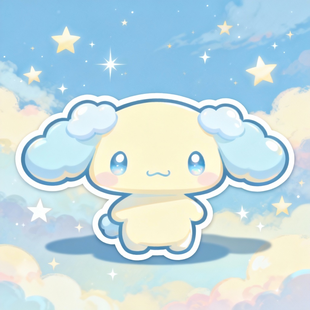 AI Cloud-Themed Puppy Mascot