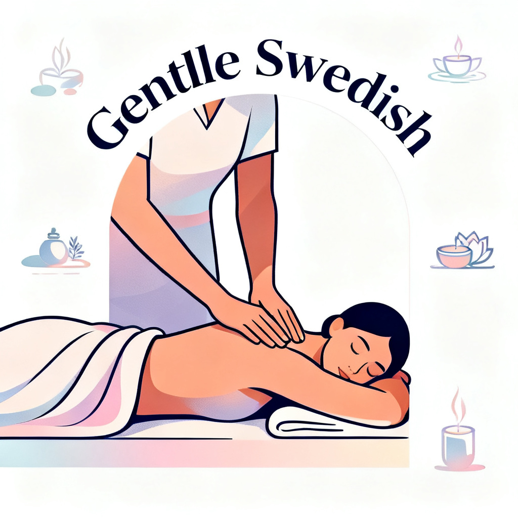 AI serene Swedish massage poster design