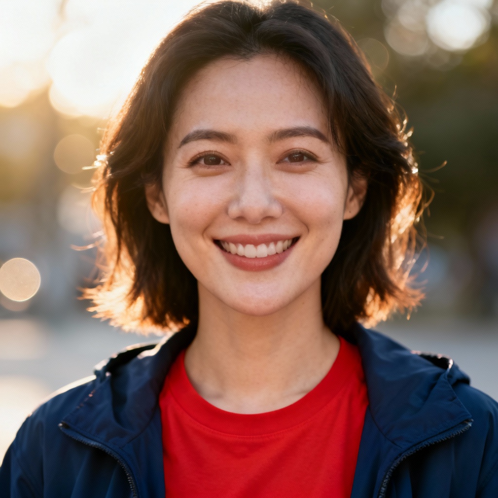 Wardrobe color change for portrait T-shirt and jacket