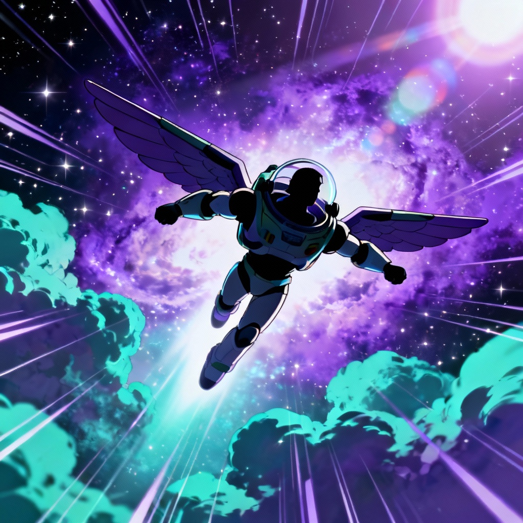 AI Buzz Lightyear Anime Flight