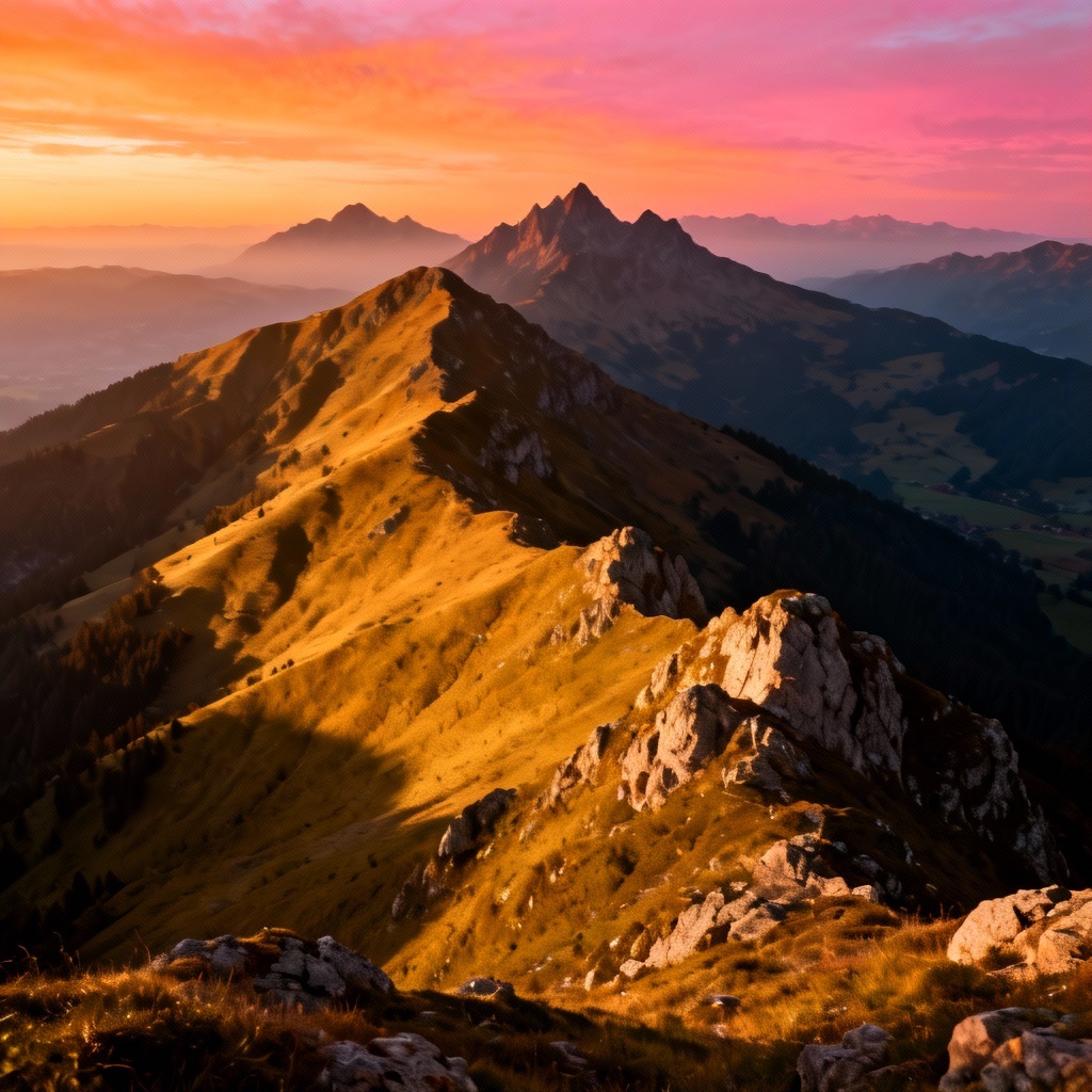 AI brightness and contrast adjustment for landscape
