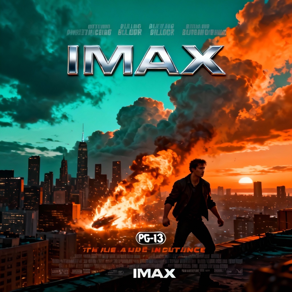 AI Hollywood blockbuster movie poster