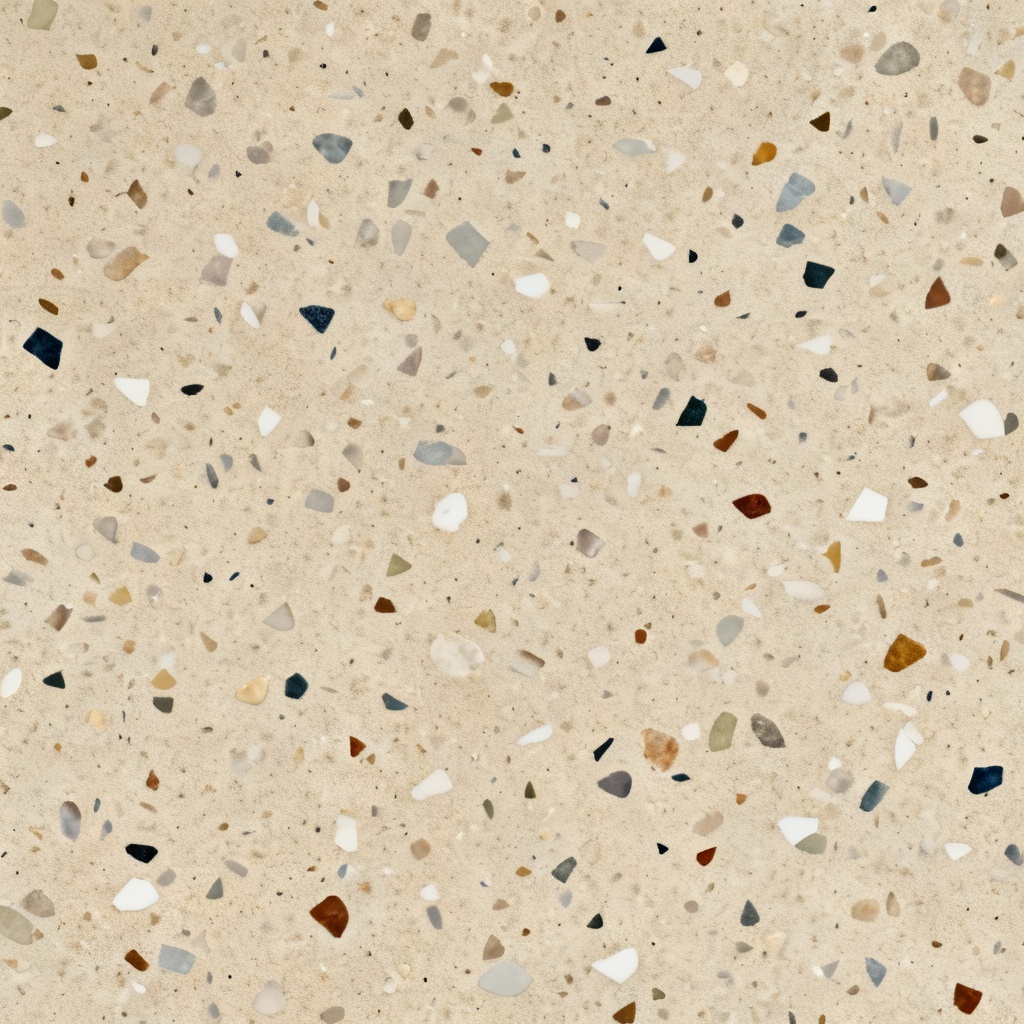 AI terrazzo tileable pattern with colorful chips
