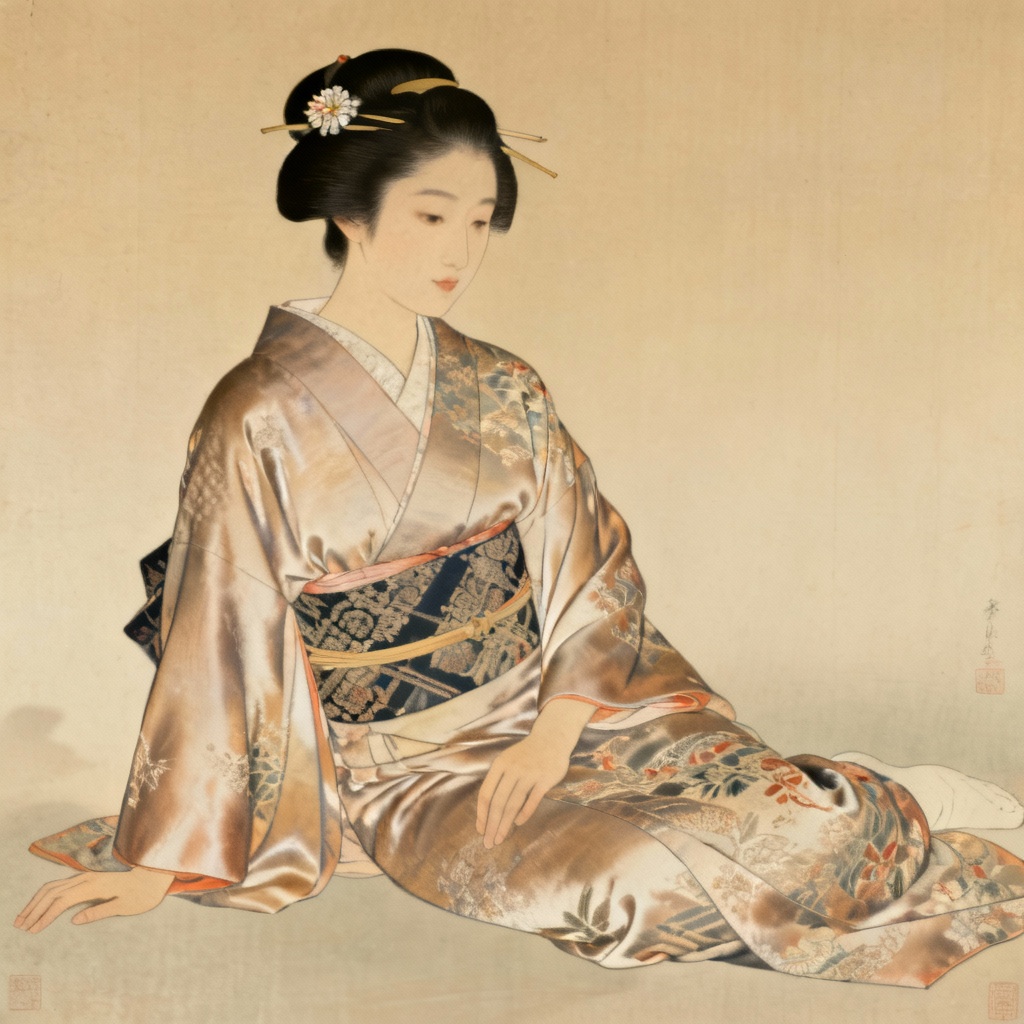 AI Kimono Cultural Beauty Portrait