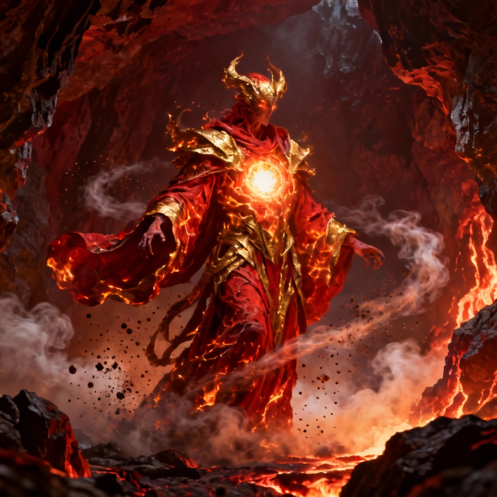 AI Elemental Fire Spirit Warden